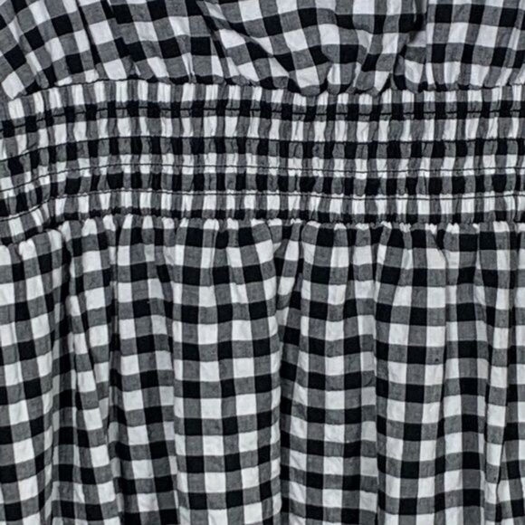 Rachel Roy XXL Gingham Plaid Off Shoulder Ruffle Peasant Sundress - Picture 10 of 11